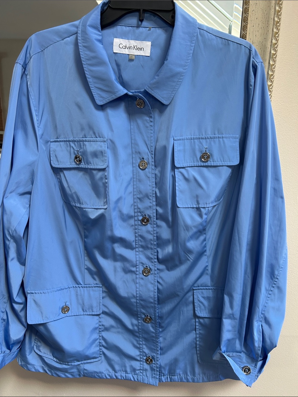 Calvin Klein Light Blue Utility Jacket